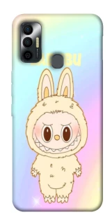 Чохол на TECNO Spark 7 Fluffy Rainbow Labubu фото 1 з 1