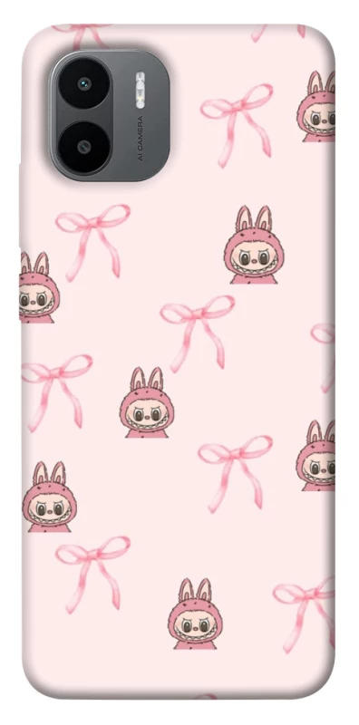 Чохол на Xiaomi Redmi A1 / A2 Pink bows and Labubus фото 1 з 1