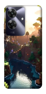 Чехол на Realme Note 60 Minecraft sunset фото 1 из 1