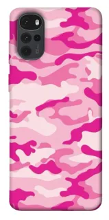 Чехол на Motorola Moto G22 camouflage pink фото 1 из 1