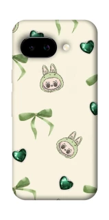 Чехол на Google Pixel 9a Labubu Green Heart фото 1 Чехол на Google Pixel 9a Labubu Green Heart фото 1 из 1