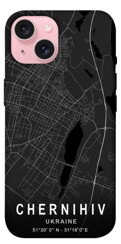 Чохол на Apple iPhone 15 (6.1") Chernihiv map фото 1 з 1