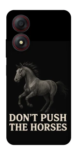 Чехол на ZTE Blade A34 4G Don't push the horses фото 1 из 1
