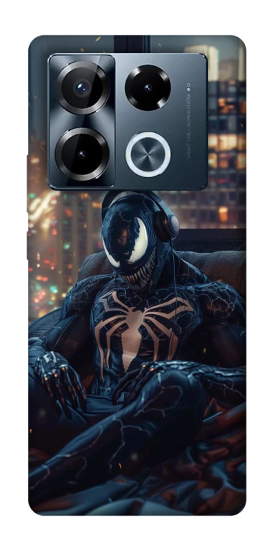 Чехол на Infinix Note 40 Pro 4G Venom earphones фото 1 из 1