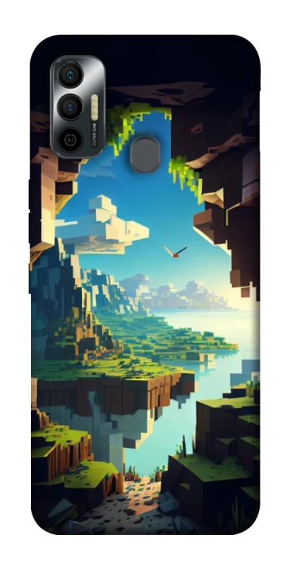 Чехол на TECNO Spark 7 Minecraft sunrise фото 1 из 1