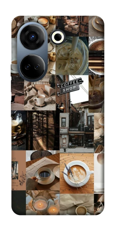 Чохол на TECNO Camon 20 Pro (CK7n) Coffee collage ver.3 фото 1 з 1