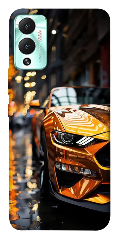Чохол на Infinix Hot 12 Play Golden sports car фото 1 з 1