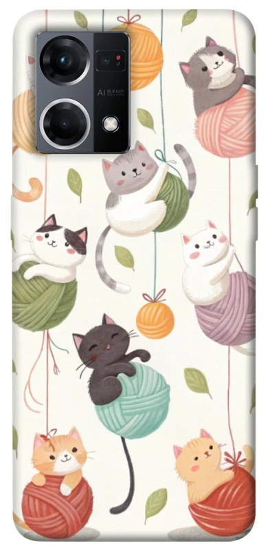 Чохол на Oppo Reno 7 4G Funny Kittens фото 1 з 1
