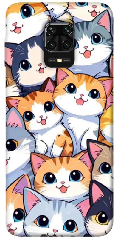 Чехол на Xiaomi Redmi Note 9s / Note 9 Pro / Note 9 Pro Max Cute Cat v2 фото 1 из 1