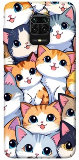 Чехол на Xiaomi Redmi Note 9s / Note 9 Pro / Note 9 Pro Max Cute Cat v2 фото 1 из 1
