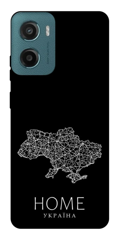 Чохол на Motorola Moto G06 Ukraine black map фото 1 з 1