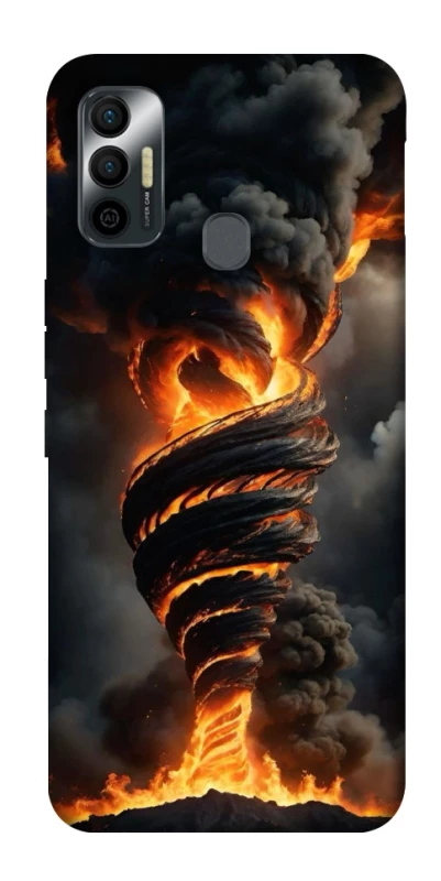 Чехол на TECNO Spark 7 Огненный торнадо фото 1 из 1