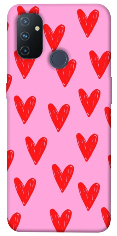 Чохол на OnePlus Nord N100 Red hearts 2 фото 1 з 1