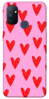 Чехол на OnePlus Nord N100 Red hearts 2 фото 1 из 1