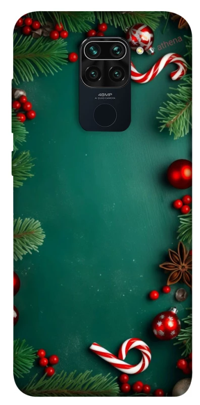 Чехол на Xiaomi Redmi Note 9 / Redmi 10X Новогодний v35 фото 1 из 1