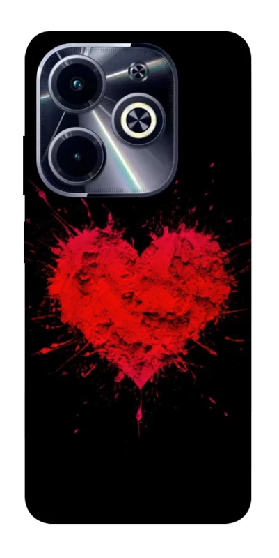 Чохол на Infinix Hot 40i Splash heart фото 1 з 1