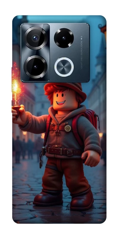 Чохол на Infinix Note 40 Pro 4G Roblox Fire Logo Blue Flames фото 1 з 1
