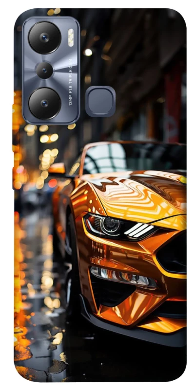 Чохол на Infinix Hot 20i Golden sports car фото 1 з 1