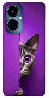 Чехол на TECNO Camon 19 Pro Кот-подглядыватель фото 1 из 1