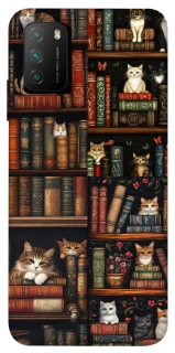 Чохол на Xiaomi Poco M3 Cats & Books фото 1 з 1
