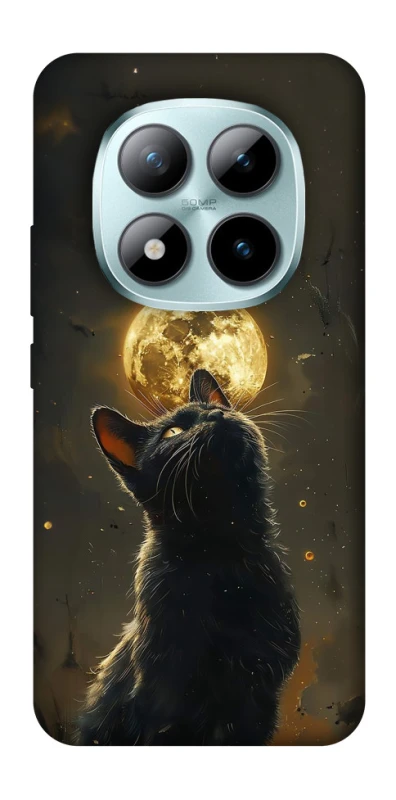 Чохол на Xiaomi Redmi Note 15 Pro+ 5G Кіт під місяцем v2 фото 1 з 1