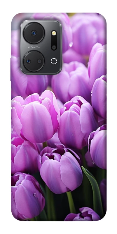 Чохол на Huawei Honor X7a Фіолетові тюльпани фото 1 з 1