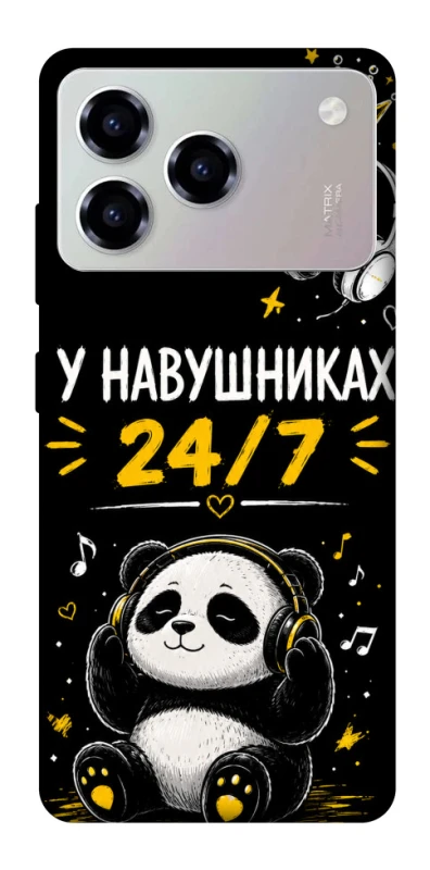 Чехол на ZTE Blade A76 У навушниках 24/7 фото 1 из 1