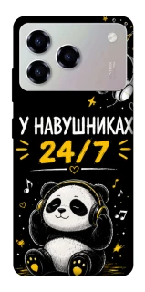 Чехол на ZTE Blade A76 У навушниках 24/7 фото 1 из 1
