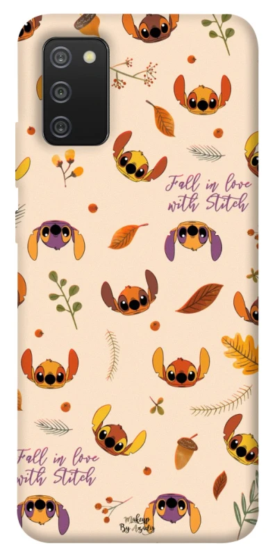 Чехол на Samsung Galaxy A02s Fall in love with Stitch фото 1 Чехол на Samsung Galaxy A02s Fall in love with Stitch фото 1 из 1
