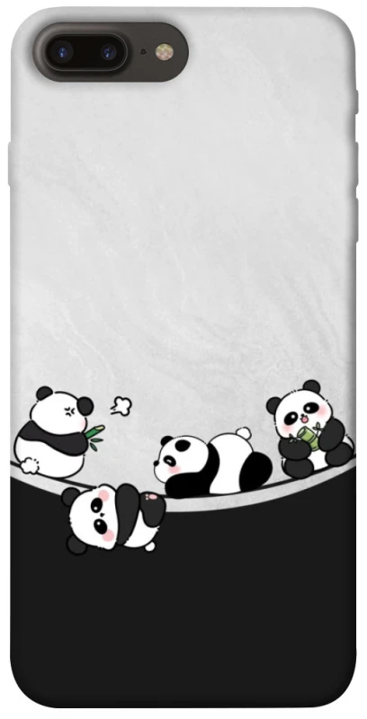 Чохол на Apple iPhone 7 plus / 8 plus Four pandas фото 1 з 1