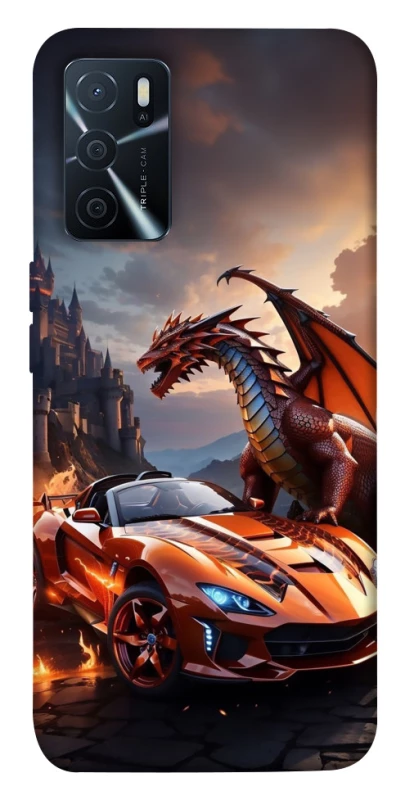 Чохол на Oppo A16s / A16 Сar and dragon фото 1 з 1