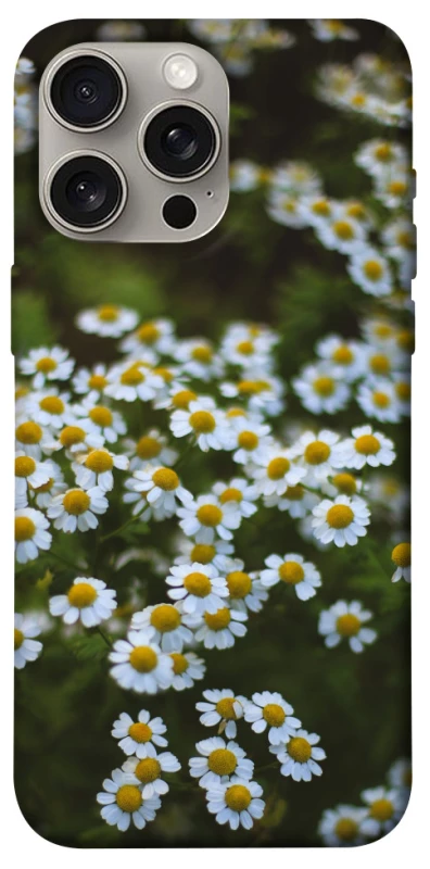 Чехол на Apple iPhone 15 Pro Max (6.7") Ромашки v13 фото 1 из 1