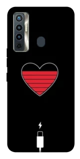 Чехол на TECNO Camon 17 Charge your heart фото 1 из 1