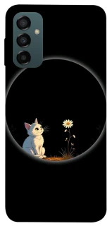 Чехол на Samsung Galaxy M14 5G Cat and flower фото 1 из 1