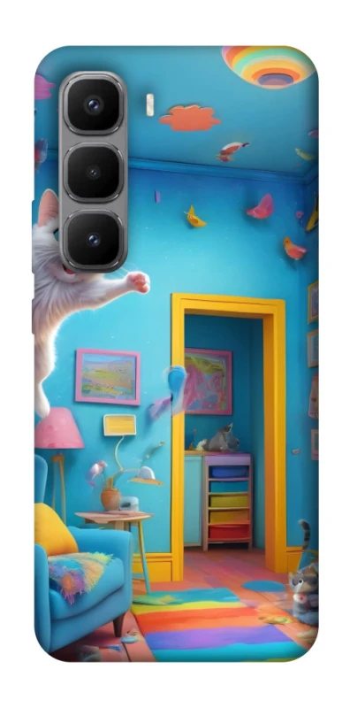 Чохол на Infinix Hot 60 Pro+ crazy cat фото 1 з 1