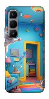 Чехол на Infinix Hot 60 Pro+ crazy cat фото 1 из 1