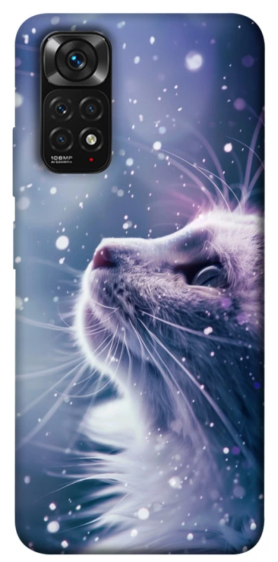 Чехол на Xiaomi Redmi Note 11 (Global) / Note 11S Snow cat фото 1 из 1