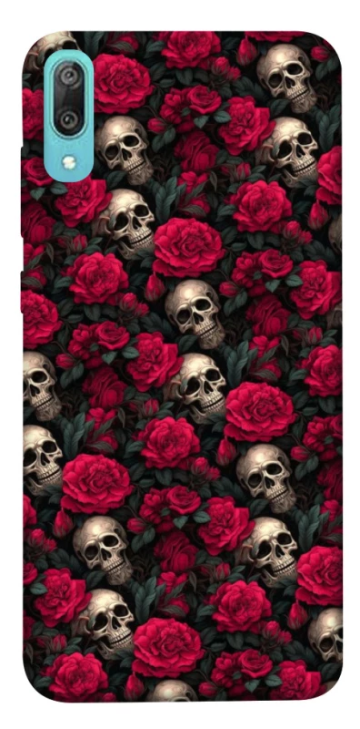 Чехол на Huawei Y6 Pro (2019) Черепа и розы фото 1 из 1