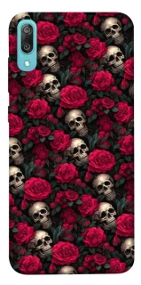 Чехол на Huawei Y6 Pro (2019) Черепа и розы фото 1 из 1