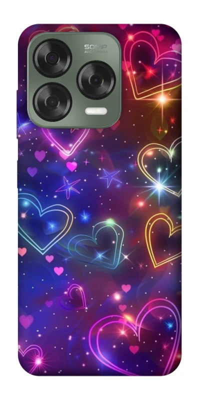 Чохол на ZTE Nubia V70 Design Drawn hearts фото 1 з 1