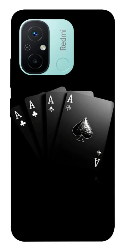 Чохол на Xiaomi Redmi 12C / Poco C55 Black Cards фото 1 з 1