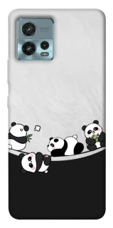 Чохол на Motorola Moto G72 Four pandas фото 1 з 1