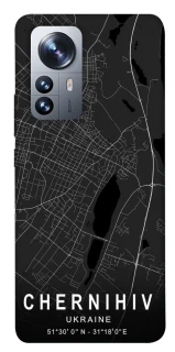 Чохол на Xiaomi 12 / 12X Chernihiv map фото 1 з 1