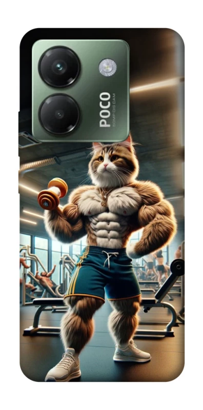 Чехол на Xiaomi Poco M7 pro 5G Качок кот фото 1 из 1