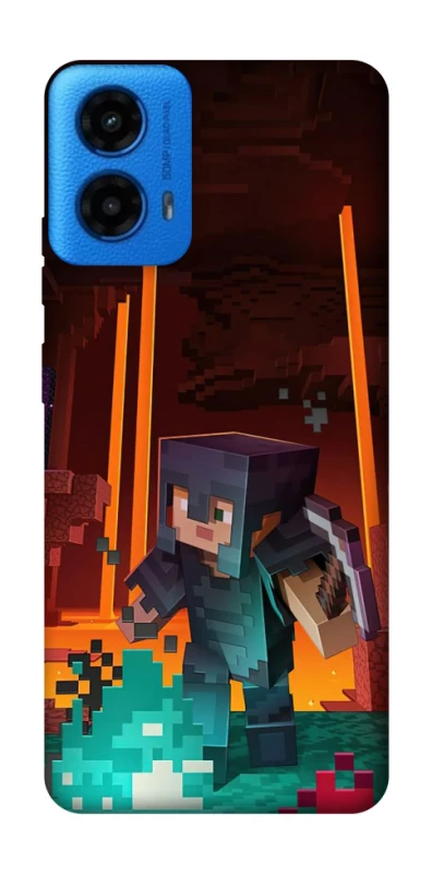 Чохол на Motorola Moto G45 Minecraft game adventure фото 1 з 1