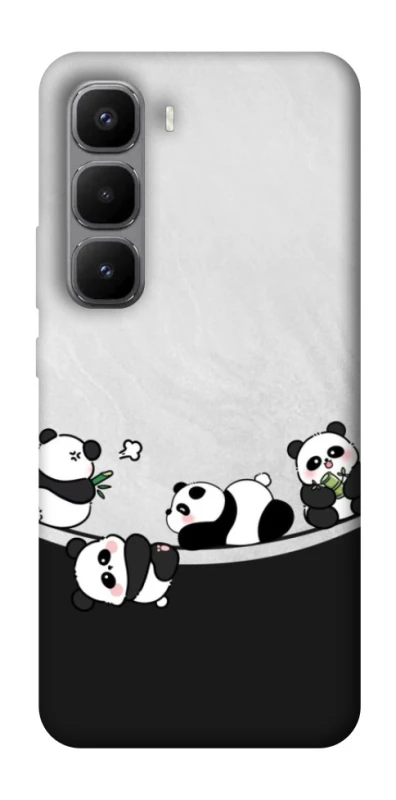 Чохол на Infinix Hot 60 Pro+ Four pandas фото 1 з 1