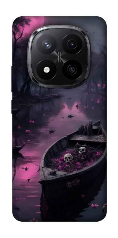 Чехол на Xiaomi Redmi Note 14 Pro+ 5G Boat and flamingo фото 1 из 1