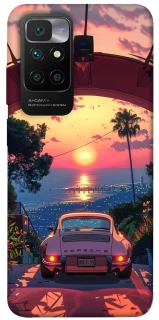 Чехол на Xiaomi Redmi 10 Porsche at sunset фото 1 из 1