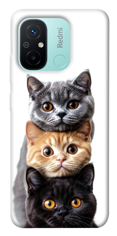 Чохол на Xiaomi Redmi 12C / Poco C55 Гарні котики фото 1 з 1