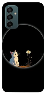 Чехол на Samsung Galaxy M13 4G Cat and flower фото 1 из 1